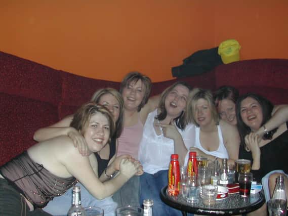 Birthday girl Brenda (centre) celebrating her 27th birthday with Shauna, Jacqueline, Sinead, Sharon, Ciara and Emma.