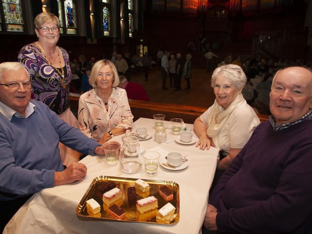 Deputy Mayor, Angela Dobbins pictured at Wednesday’s Tea Dance with Brian and Maura Shannon and Harry and Margaret McGoldrick.