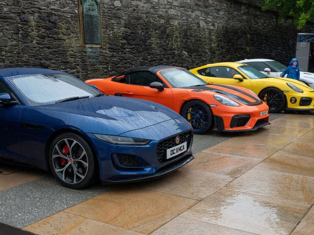 Derry City and Strabane District Council Mayor, Councillor Lilian Seenoi-Barr has hosted Supercar Saturday in Guildhall Square to raise money for the Mayoral Charity Bud Club. The event attracted car enthusiasts and owners from across the region to support aid the local charity. Picture Martin McKeown. 24.05.25