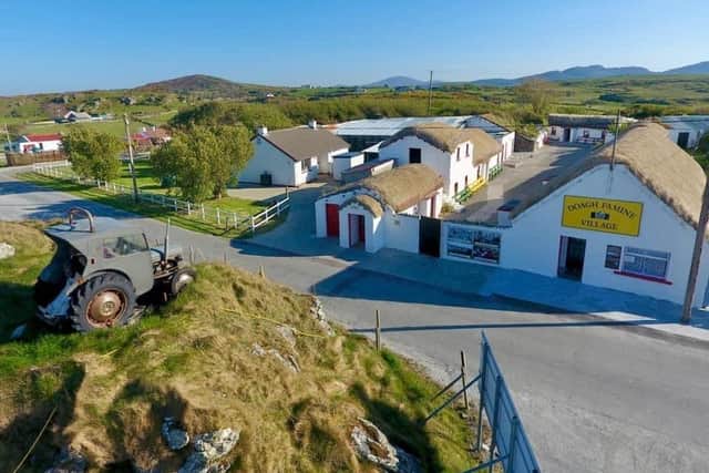 Doagh Famine Village in Inishowen before the blaze.