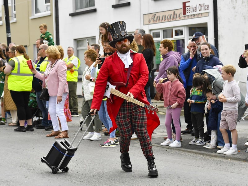 In Your Space Circus took part in the Clonmany Festival Parade held on Sunday afternoon. Photo: George Sweeney