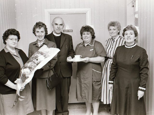 St Columb's Hospital presentation to Archdeacon Willoughby.