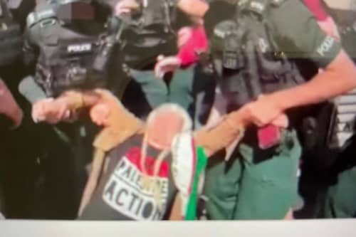 The Workers Party condemns this action by the police, this is the second time a woman has been arrested for taking part in legitimate protests.
