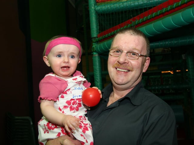 Granda John joins in the birthday celebrations with Jodie at Bananas 0025JML : Parties and celebrations April 2006: Jodie Kennedy.