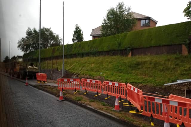 Ongoing works for the Culmore greenway.