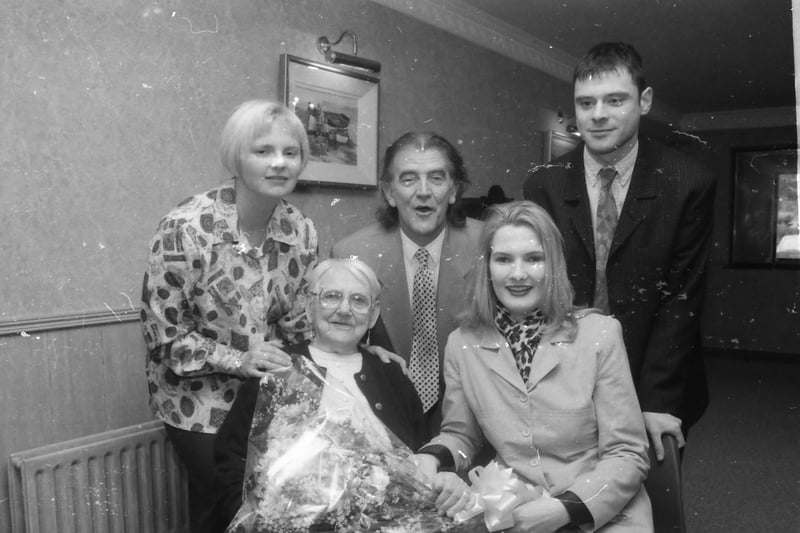 Gerry Anderson visited residents of Culmore Manor on Mother's Day.