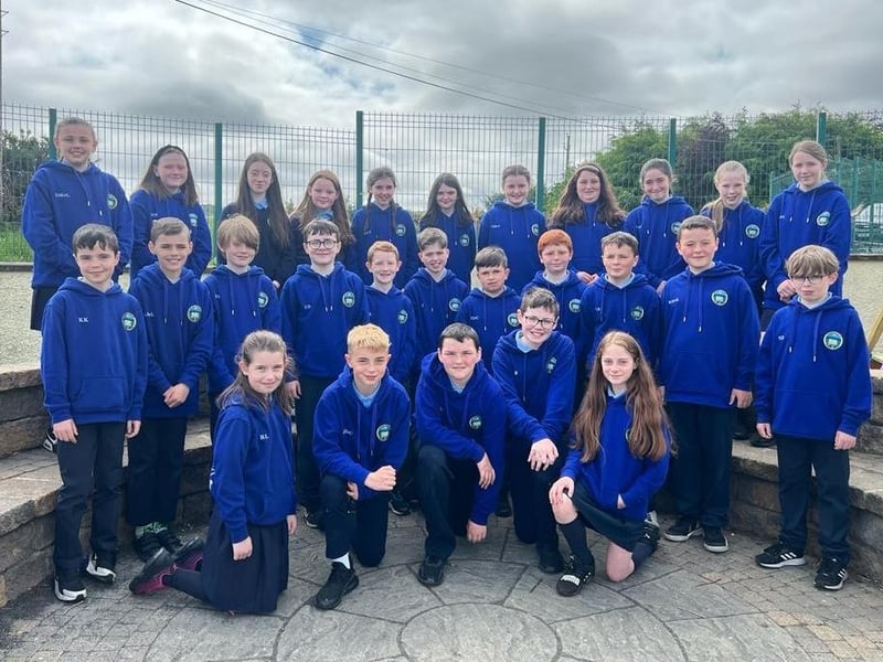 Primary 7 pupils from Faughanvale Primary School.