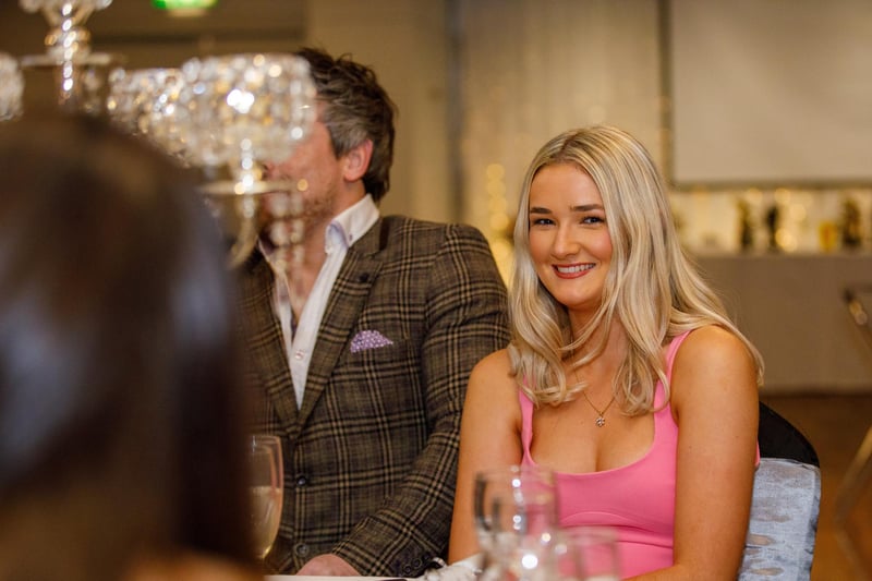 Derry City striker Tara O'Connor-Farren is all smiles during the awards night.