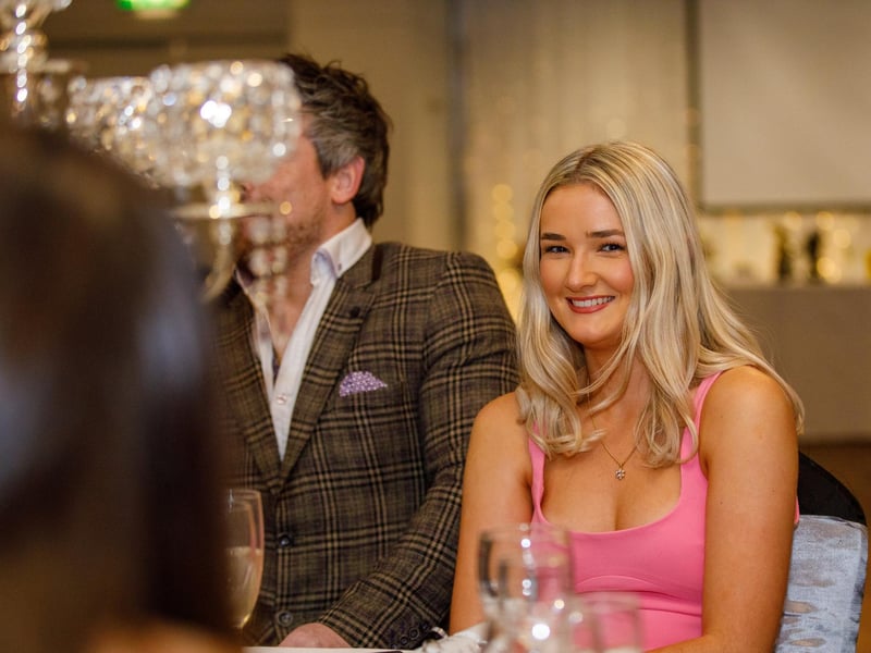 Derry City striker Tara O'Connor-Farren is all smiles during the awards night.