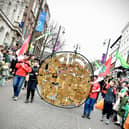 Tens of thousands of people filled the streets of Derry for this year’s Spring Carnival Parade, where children from Seán Dolan’s GAC, Trojans YCG, and the Volunteer Investment Project proudly carried a striking Dara Knot - handmade by the Creggan community using the ancient Celtic art of willow weaving.