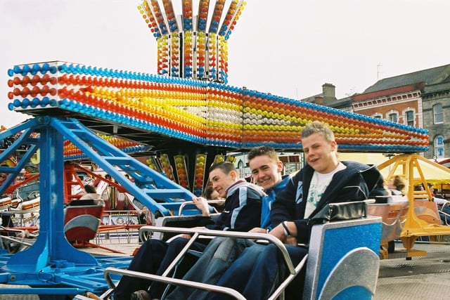 In spring 2005, Cullen’s Funfair took over Foyle Street with roller coasters, a carousel, bumper cars, and more.