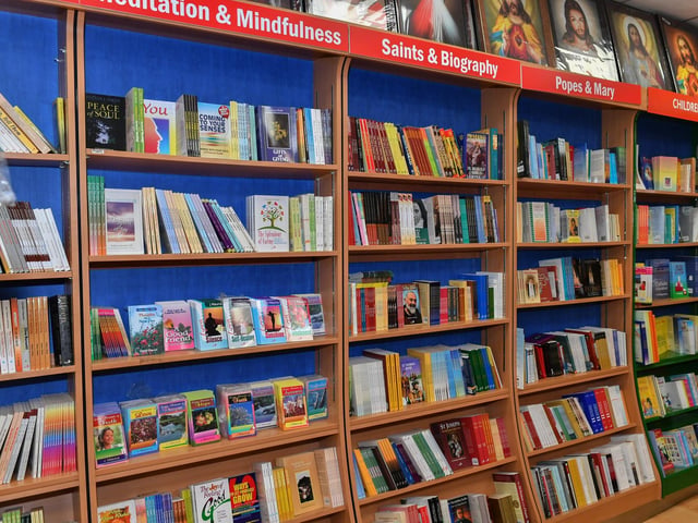 The interior of the newly opened St Paul’s book and gift shop on Derry’s Shipquay Street.  Photo: George Sweeney