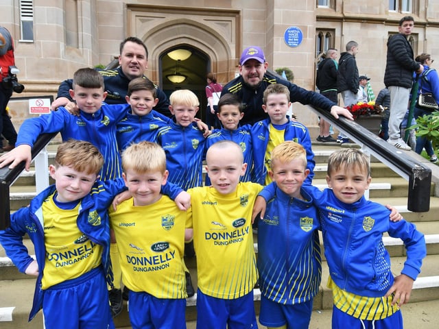 All set for the Foyle Cup parade which officially kicked off the tournament on Tuesday morning.