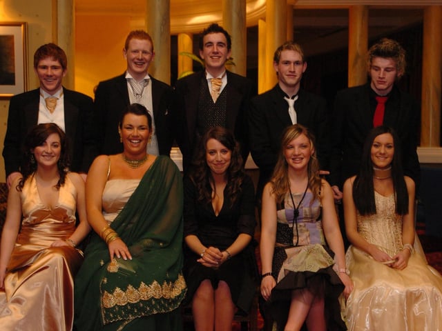 Seated, from left, Kelly Green, Mairead Crabtree, Sarah Doherty, Janine McCourt, and Carla Ward. Standing, from left, Michael Moore, Vinnie Brown, Peter Mallott, Kerry Simpson, and James Thompson. (1502PG10) : .