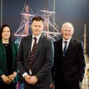 George Cuthbert, Engineering and Development Director, Foyle Port; Arlene Thompson, Finance and Corporate Services Director, Foyle Port; Ian Luney, Chief Development Officer, Foyle Port; and Brian McGrath, Chief Executive Officer, Foyle Port.