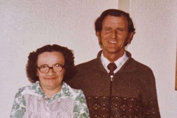 Polly and Sean at home in the 1980s.