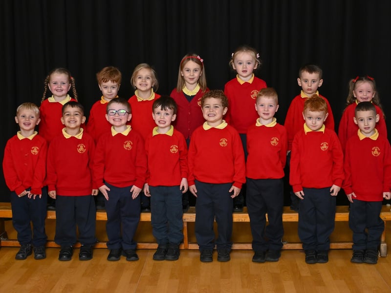 Mrs Kelly's P1A class, Steelstown Primary School.