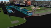 Talks are ongoing over potentially moving bus stops temporarily to the Peace Park car park to facilitate the proposed upgrade works.