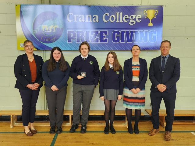 Students who completed the Bronze Gaisce Award.