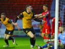 Former Derry City winger Ryan Graydon celebrates his winning goal against Shelbourne at Tolka Park this year.