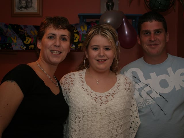 With friends and family on your birthday.