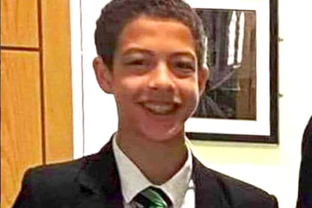 14-year-old Noah Donohoe who was found dead in a storm drain in north Belfast in June 2020.