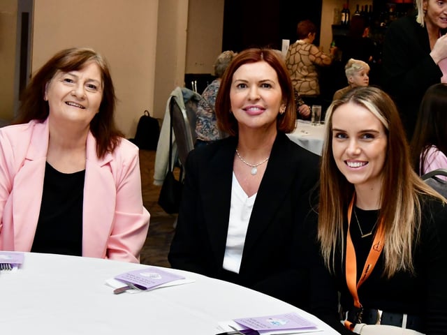 Eileen Allen, Jayne Quigg and Brighdin Deane from Dove House.