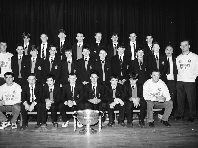 Sam Maguire Cup at St. Columb's College.