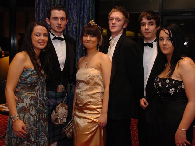 From left, Margaret McKeever, Ruaidhri McGinley, Emma Bryson, Brian Strawbridge, Damian Mullen, and Erin Healy. (1502PG15) : .