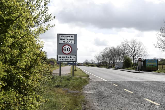 The border between Derry and Donegal at Bridgend. (Photo by Charles McQuillan/Getty Images)
