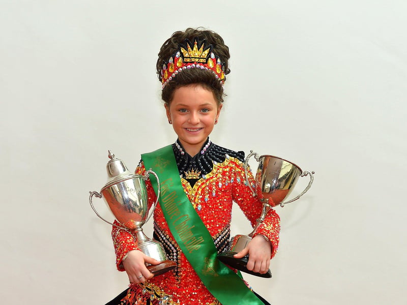 Ruby Breasley won the John Coyle Cup and the Darren Heraghy Cup in Championship Irish Dancing   at the Feis Dhoire Cholmcille on Friday at the Millennium Forum. Photo: George Sweeney.  DER2315GS – 217