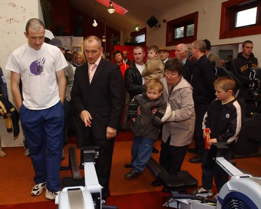 Barry McGuigan at The Gym in Carndonagh in November 2004.