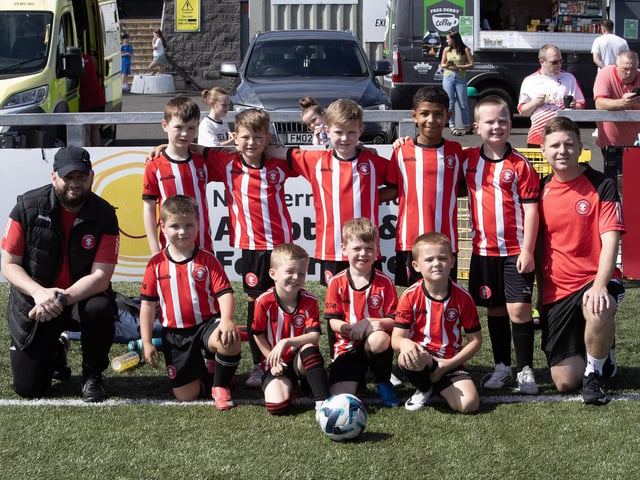 The Tristar FC U7s who played in  Feile 2025's annual Ryan McBride Cup at the Brandywell. (Photos: Jim McCafferty Photography)