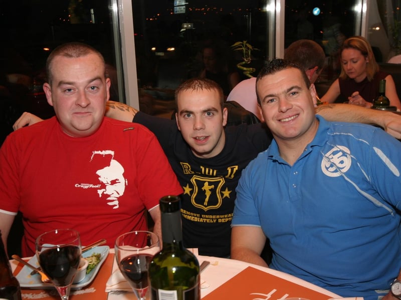 Paul Doherty out for a few pints with friends.