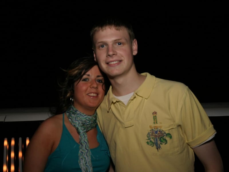 Anthony Nash out partying for his birthday.