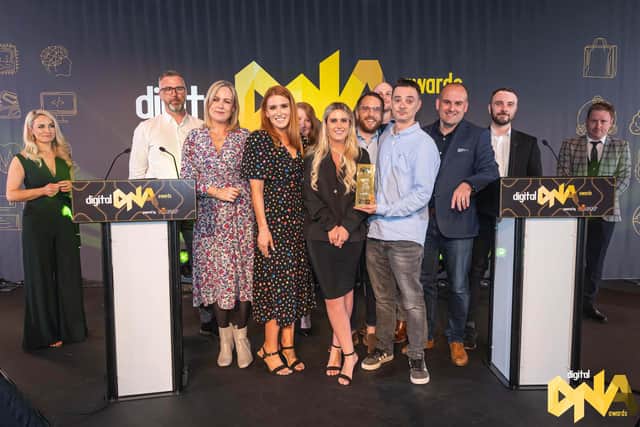 Team Allstate NI at the Digital DNA Awards 2022.