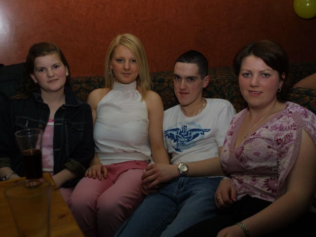 Celebrating Sabrina Duffy's party in 2003.