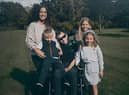 Rob with wife Lindsey. The pair share three children Maya, Macy and Jackson