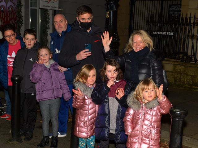 Families pictured at the Derry Christmas Lights parade. Photo: George Sweeney. DER2147GS – 015