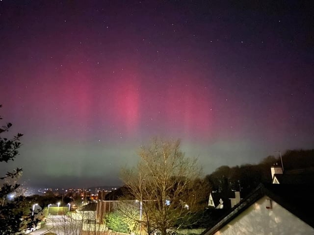 Pam Hardeman photographed the Aurora Borealis from Eglinton.