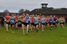 The Derry Cross Country 6k Open race gets underway at Thornhill College. Photo: George Sweeney
