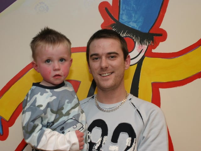 Party celebrations back in 2004: Matthew Anderson.