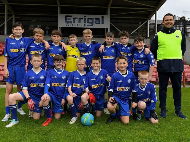 Derry Primary Schools Boys Finals at Celtic Park: Rosemount Primary School. Photo: George Sweeney