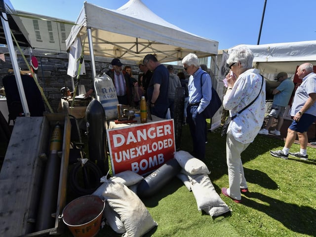 WWII military enthusiasts and collectors gathered in Ebrington square on Saturday to commemorate BOA80 . Photo: George Sweeney