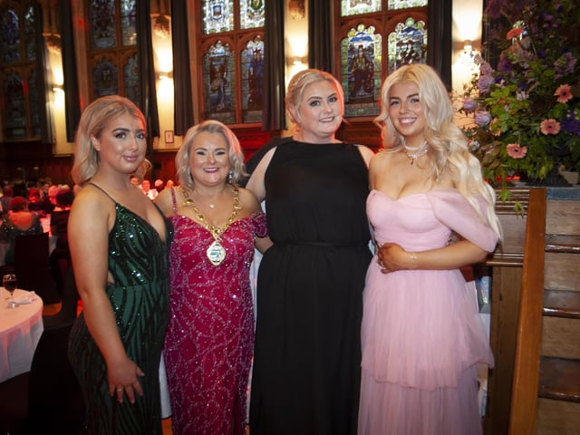 Councillor Sandra Duffy hosted the annual Mayor's Ball in the Guildhall on Friday in aid of the Mayor's chosen charity, First Housing Aid and Support Services.