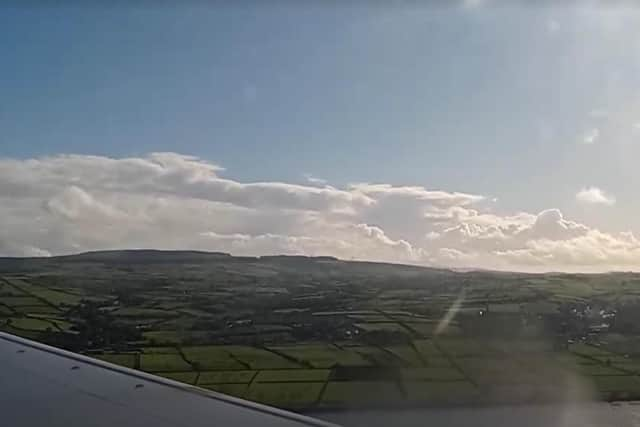 Coming in to land at City of Derry Airport.