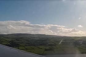 Coming in to land at City of Derry Airport.