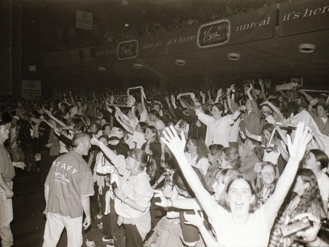 Boyzone performed at the Rialto Derry in July 1995.