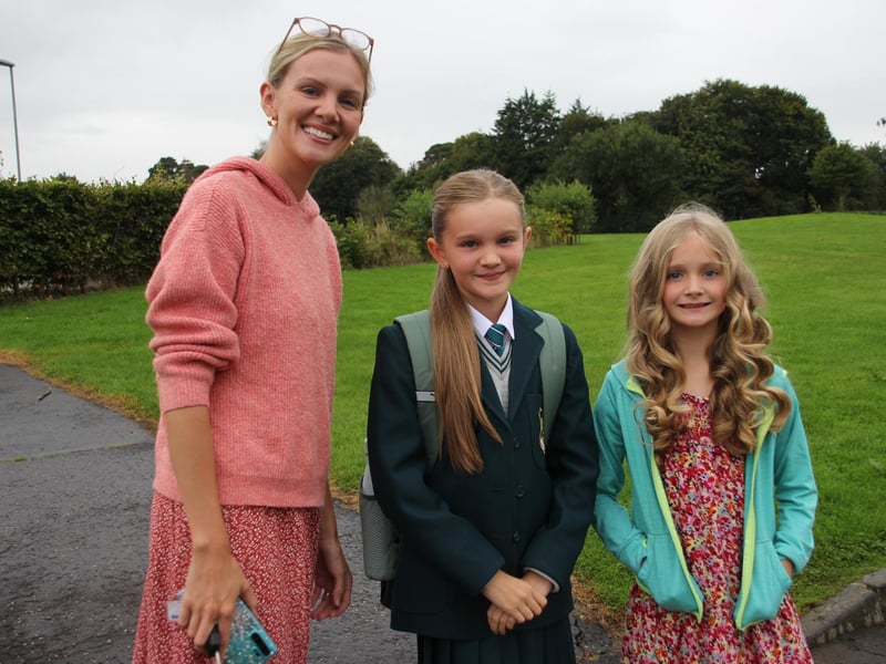 Some of the new Year 8 pupils who began their secondary education at Thornhill College last week.