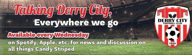 Kevin McLaughlin (left) and Simon Collins chat all things Derry City on the Derry Journal weekly podcast 'Talking Derry City: Everywhere We Go', which is available to download every Wednesday.